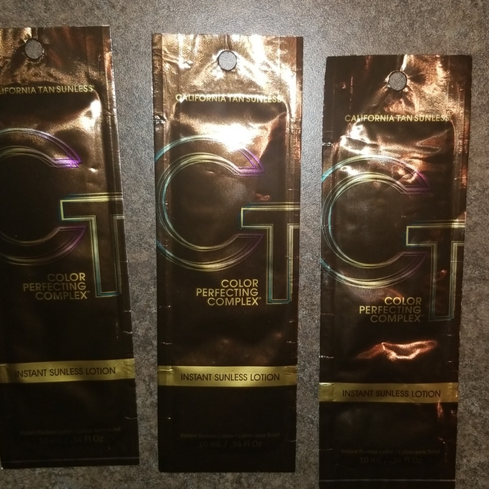 3 packets CT instant sunless tanning lotion